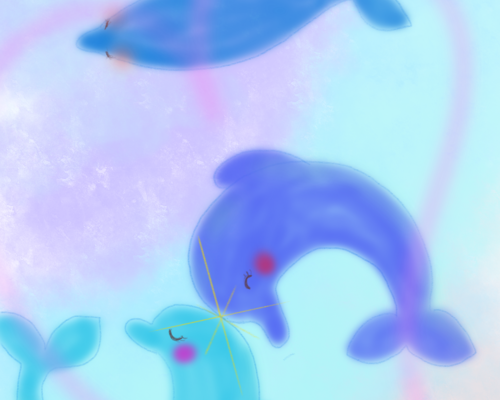 イルカの絵