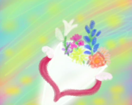 花束の絵